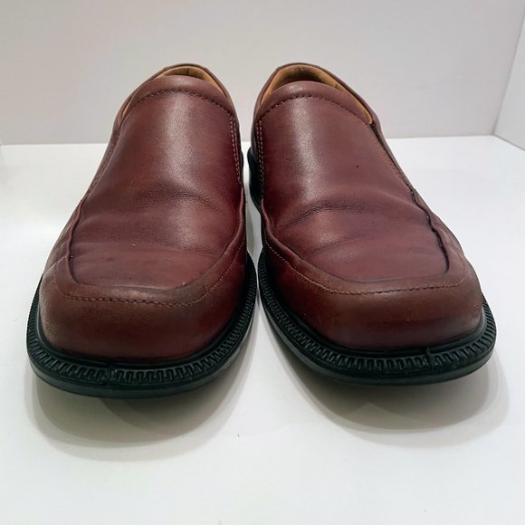 Ecco Arlanda Brown Leather Apron Toe Slip On Loafers Men\'s Size: 42 = 8/8.5 main image 12